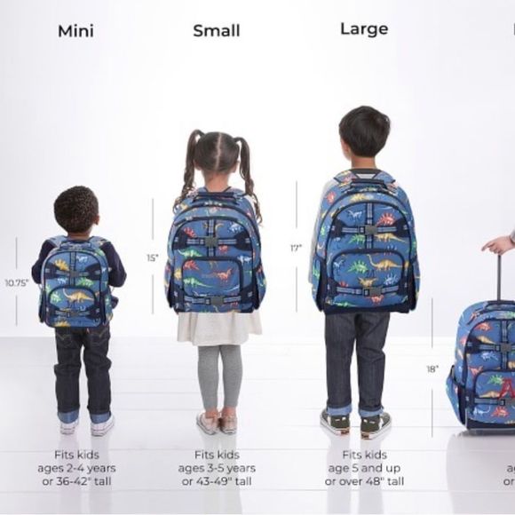 PBK Mackenzie Backpack, Large Blue Retro Stars - Picture 4 of 5